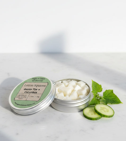 Green Tea & Cucumber Lotion Squares